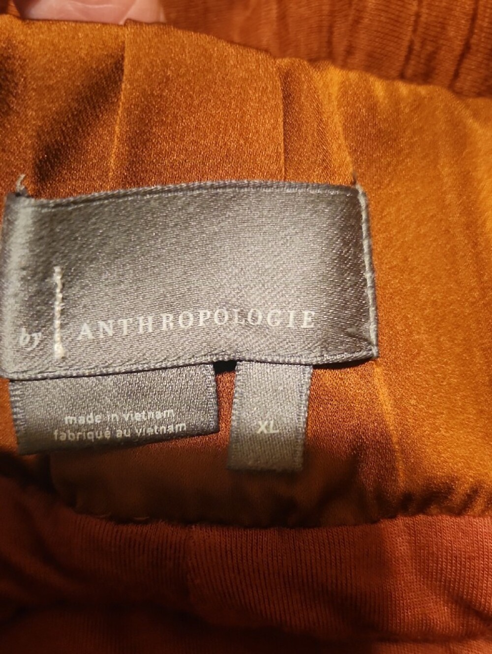 Anthropologie Rust/Brown Pleated Palazzo Pants, Like New, XL - Picture 2 of 10